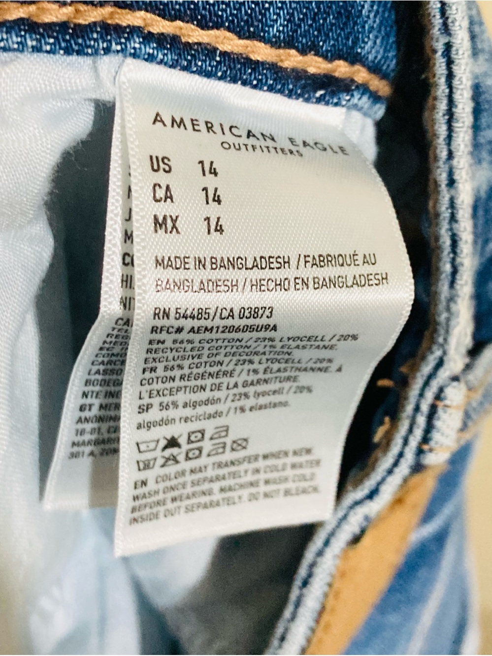 American Eagle Outfitters Blue Denim Mini Skirt - Picture 7 of 9